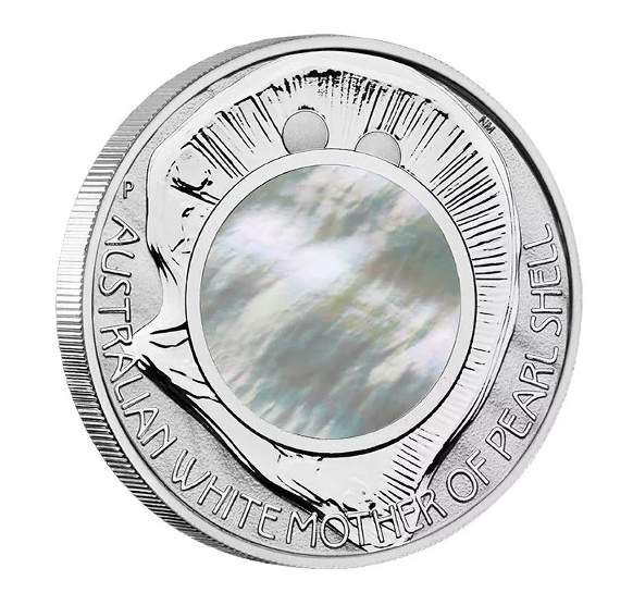 1 Oz Silver Coin 2015 $1 Australia Australian Mother of Pearl Shell Proof Coin-classypw.com-1