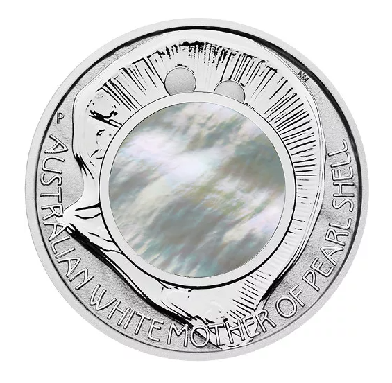 1 Oz Silver Coin 2015 $1 Australia Australian Mother of Pearl Shell Proof Coin-classypw.com-2