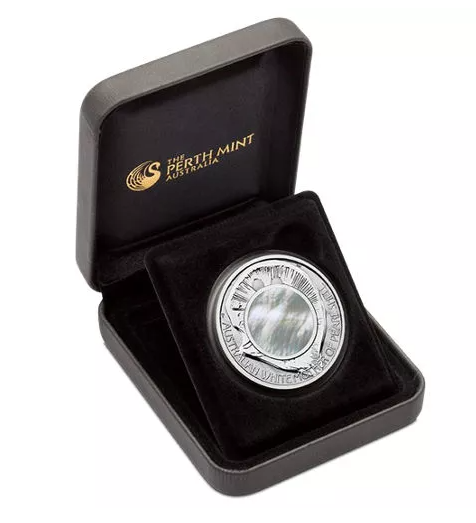 1 Oz Silver Coin 2015 $1 Australia Australian Mother of Pearl Shell Proof Coin-classypw.com-3