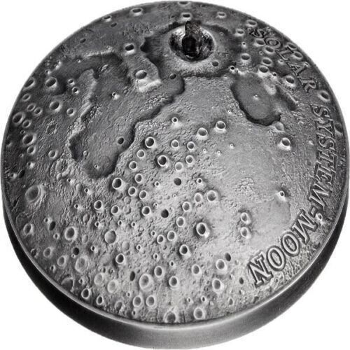 1 Oz Silver Coin 2015 $1 Niue Solar System Moon NWA 8609 Meteorite Box & COA-classypw.com-3