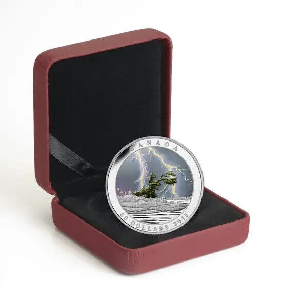 1 Oz Silver Coin 2015 $20 Canada Weather Phenomenon Summer Storm-classypw.com-3