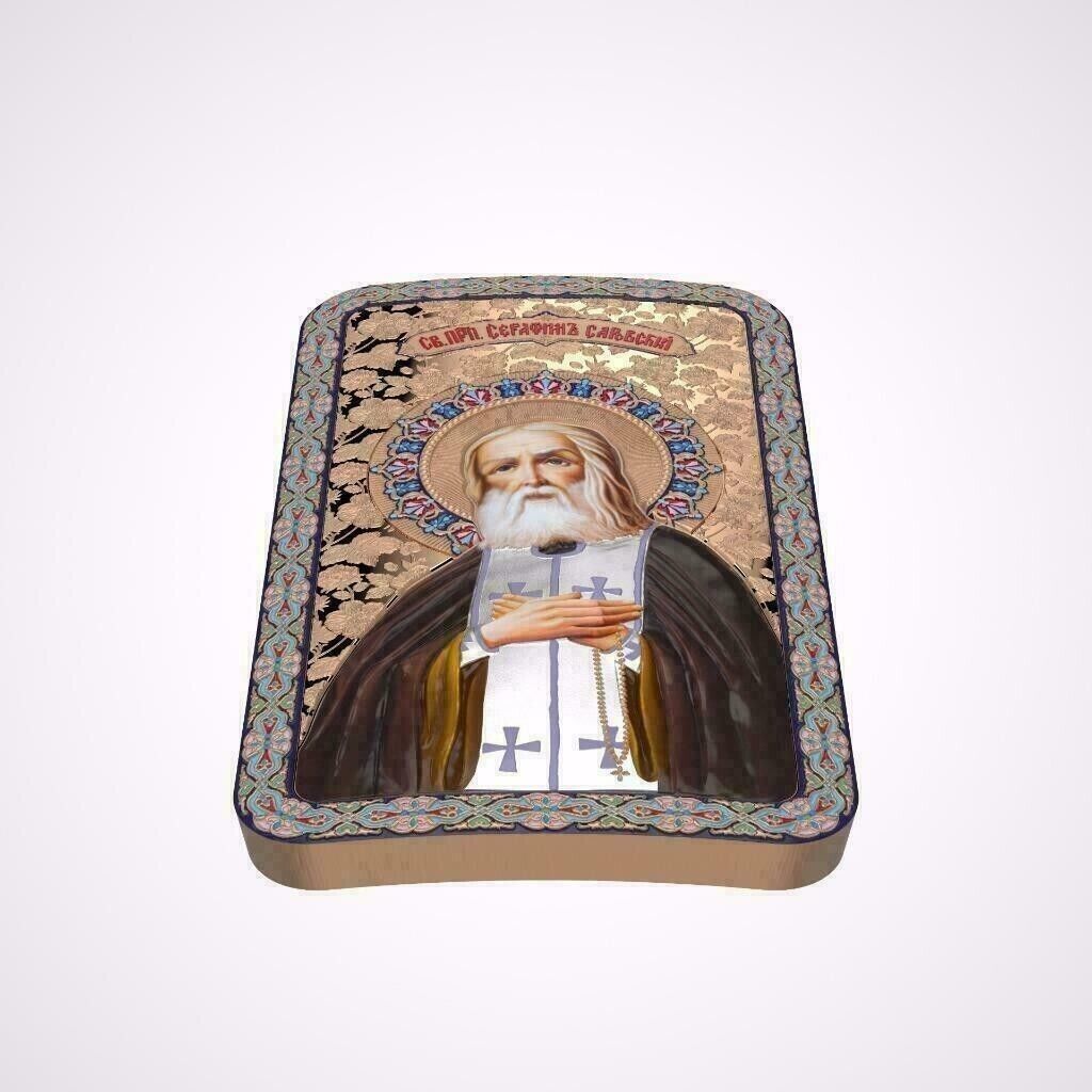 1 Oz Silver Coin 2016 $2 Orthodox Shrines - St. Seraphim of Sarov PAMP only 3000-classypw.com-2