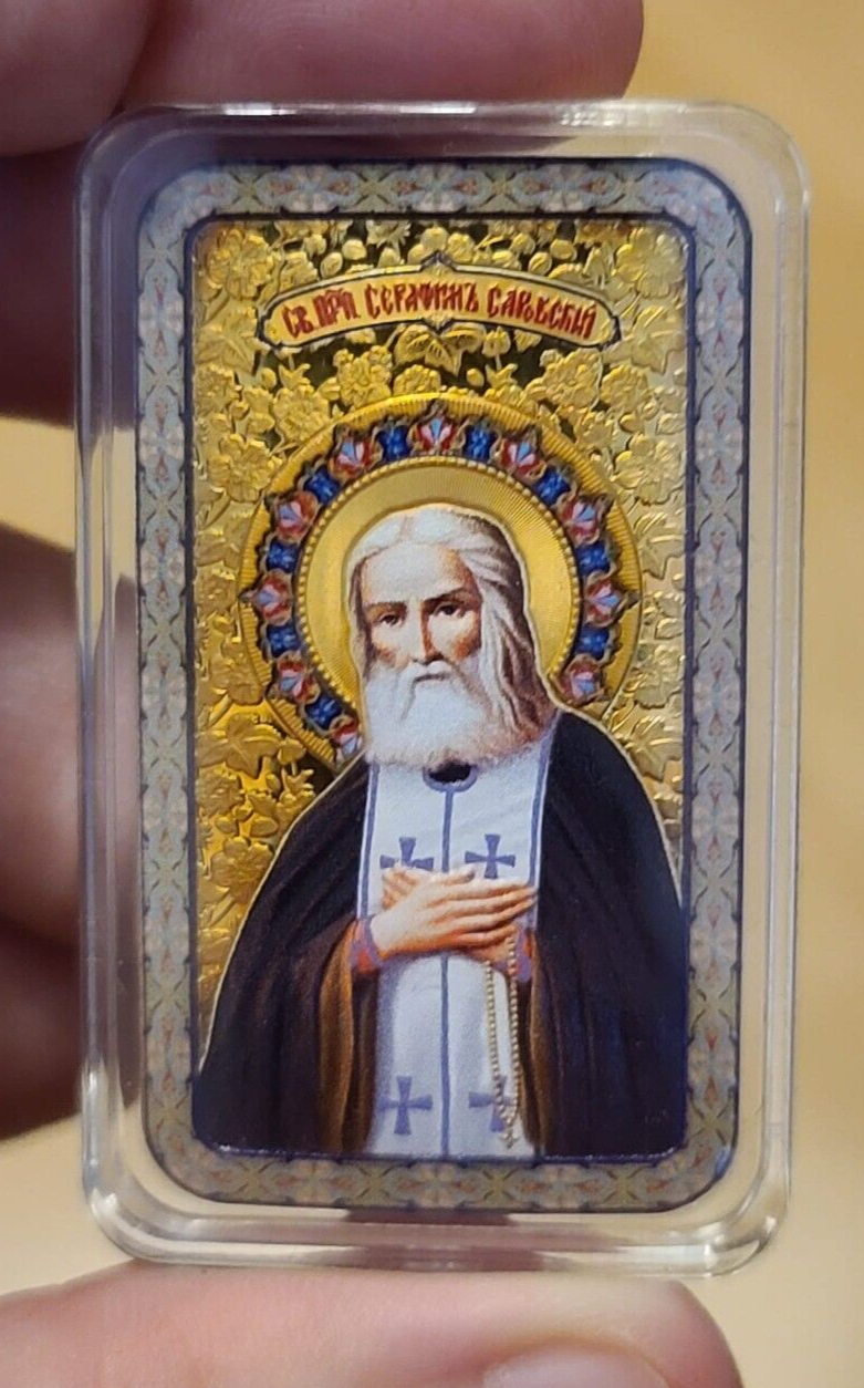 1 Oz Silver Coin 2016 $2 Orthodox Shrines - St. Seraphim of Sarov PAMP only 3000-classypw.com-5