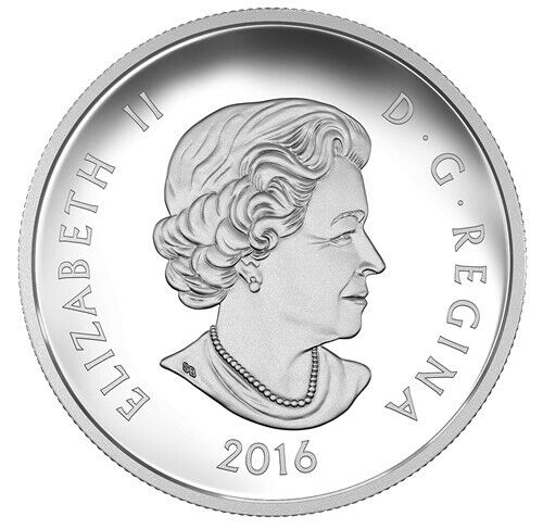 1 Oz Silver Coin 2016 $20 Canada Majestic Maple Leaves with Drusy Stone-classypw.com-5