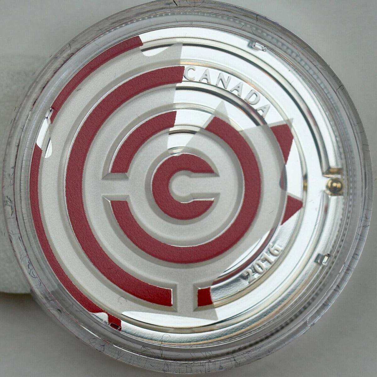 1 Oz Silver Coin 2016 $20 Canada Maple Leaf Maze Puzzle Red Maple Leaf Color-classypw.com-5