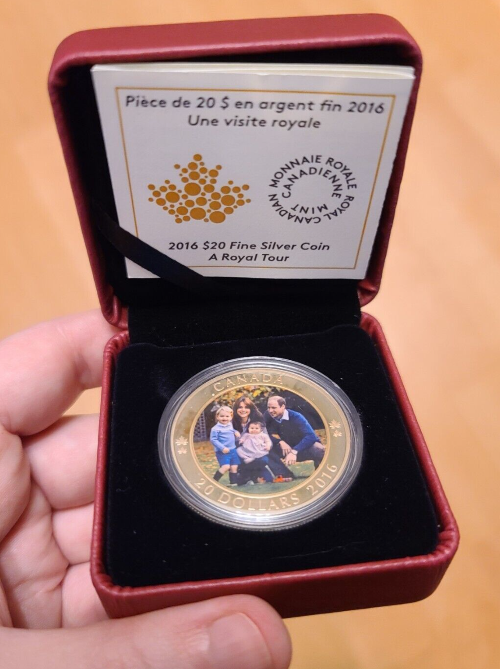 1 Oz Silver Coin 2016 Canada $20 A Royal Tour William Kate George Charlotte-classypw.com-1