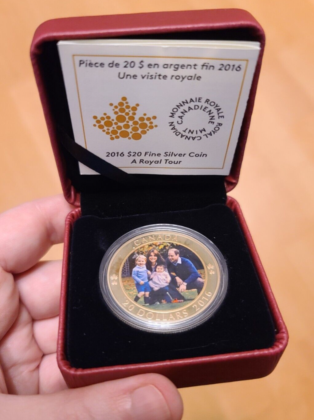 1 Oz Silver Coin 2016 Canada $20 A Royal Tour William Kate George Charlotte-classypw.com-2