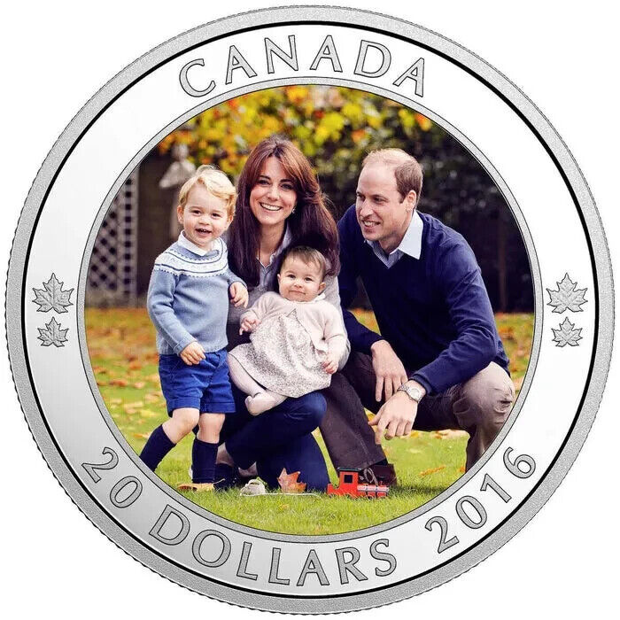 1 Oz Silver Coin 2016 Canada $20 A Royal Tour William Kate George Charlotte-classypw.com-4
