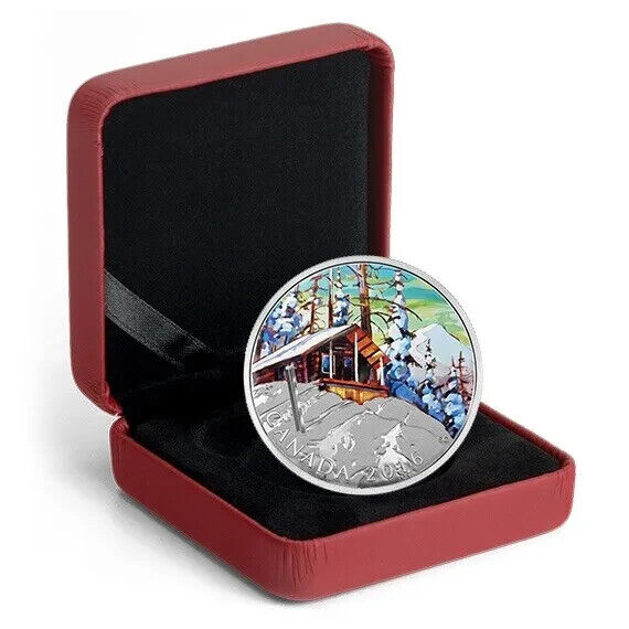 1 Oz Silver Coin 2016 Canada $20 Color Canadian Landscapes Series Ski Chalet-classypw.com-3