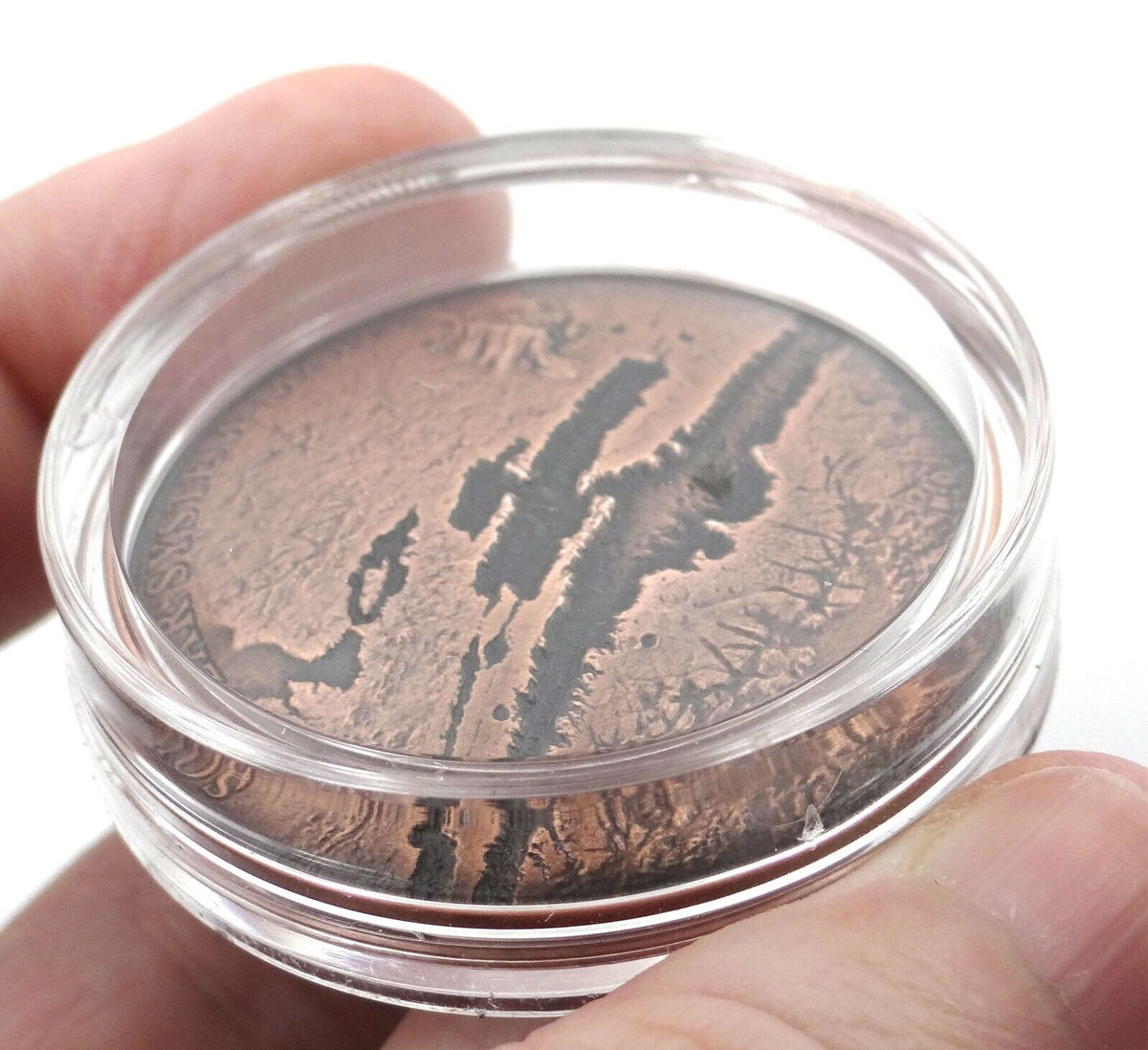 1 Oz Silver Coin 2017 $1 Niue Solar System Mars NWA 7397 Meteorite Box &amp; COA-classypw.com-3