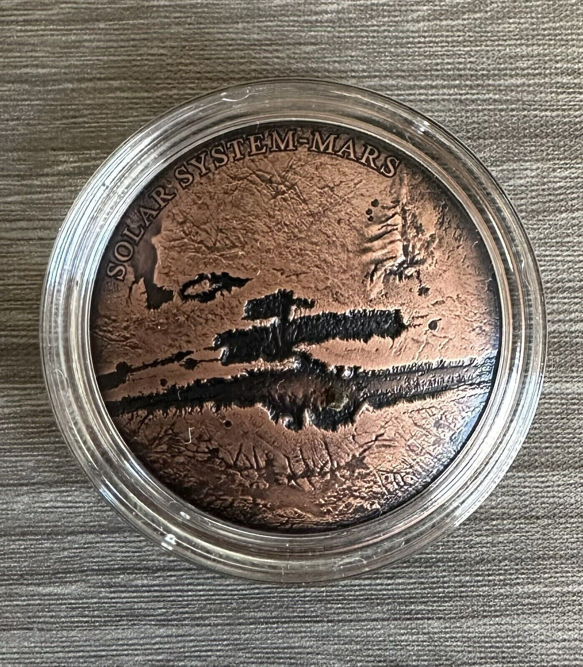 1 Oz Silver Coin 2017 $1 Niue Solar System Mars NWA 7397 Meteorite Box &amp; COA-classypw.com-5