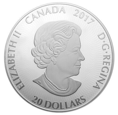 1 Oz Silver Coin 2017 $20 Canada Canadiana Kaleidoscope The Loon-classypw.com-3