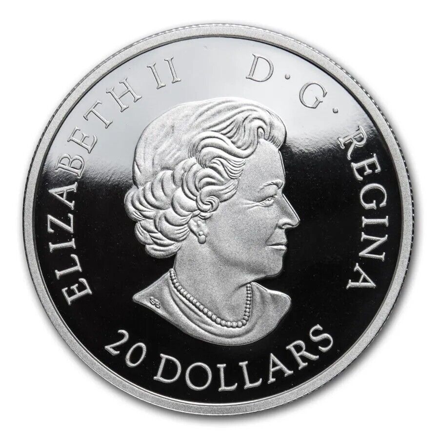 1 Oz Silver Coin 2017 $20 Canada Color Proof Star Trek: The Borg w/Borg Cube Box