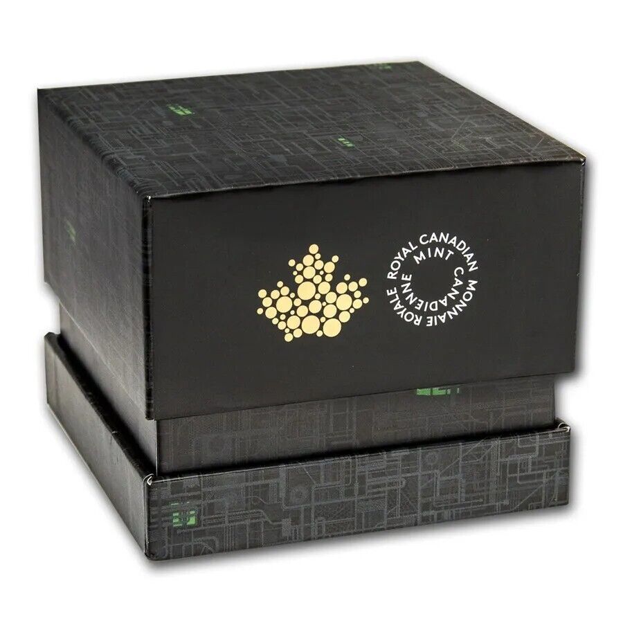 1 Oz Silver Coin 2017 $20 Canada Color Proof Star Trek: The Borg w/Borg Cube Box