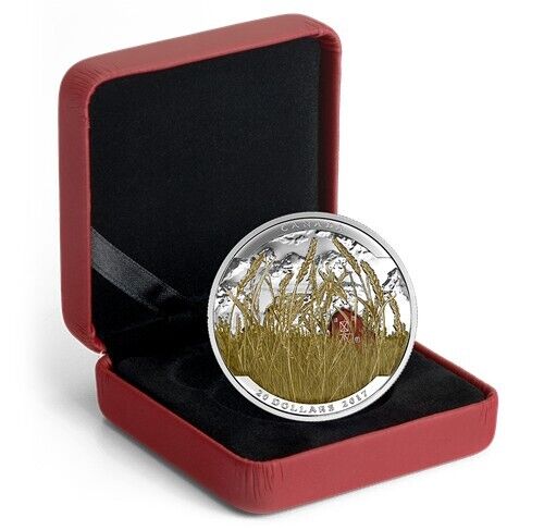 1 Oz Silver Coin 2017 $20 Canada Landscape Illusion Pronghorn Antelope-classypw.com-3