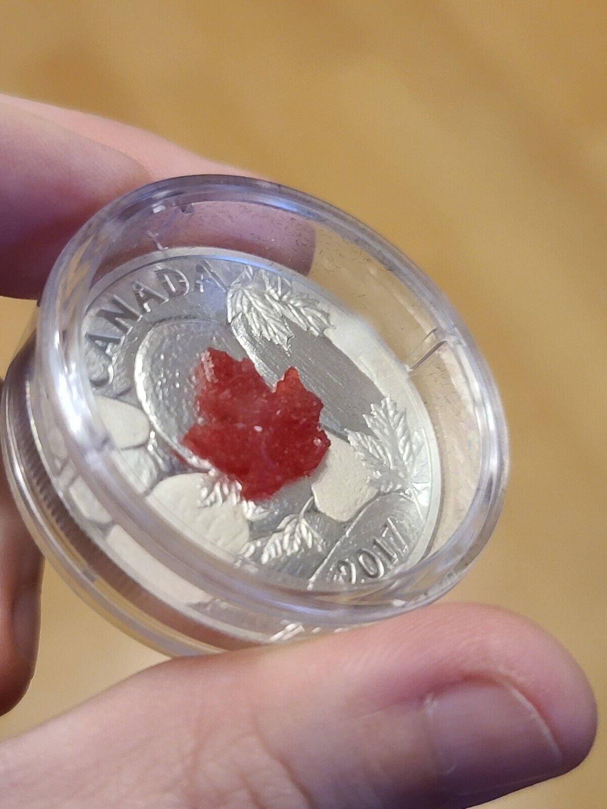 1 Oz Silver Coin 2017 $20 Canada Majestic Maple Leaves with Drusy Stone-classypw.com-5