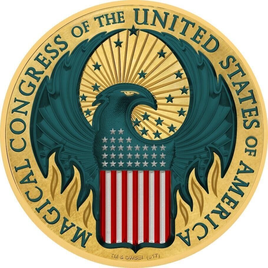 1 Oz Silver Coin 2017 Fantastic Beasts Magical Congress of the USA - Green Eagle-classypw.com-1