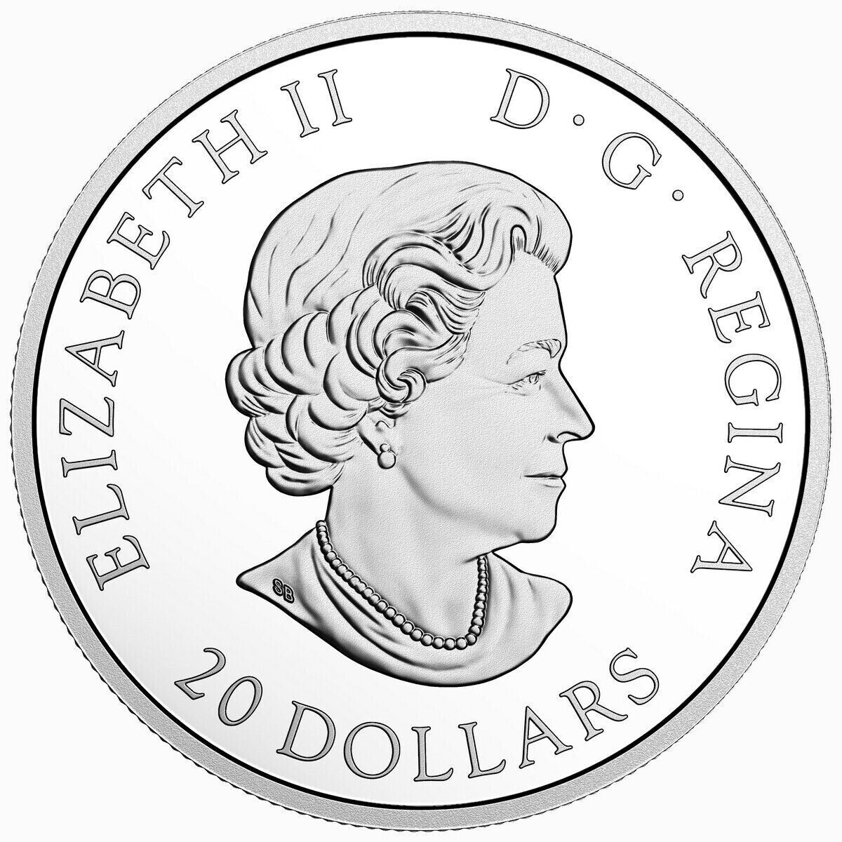 1 Oz Silver Coin 2018 $20 Canada Royal Portrait Queen Elizabeth II Baby Charles-classypw.com-2
