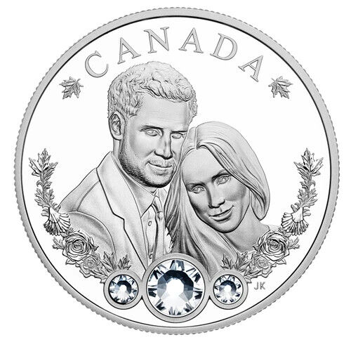 1 Oz Silver Coin 2018 $20 The Royal Wedding of Prince Harry and Ms Meghan Markle-classypw.com-1