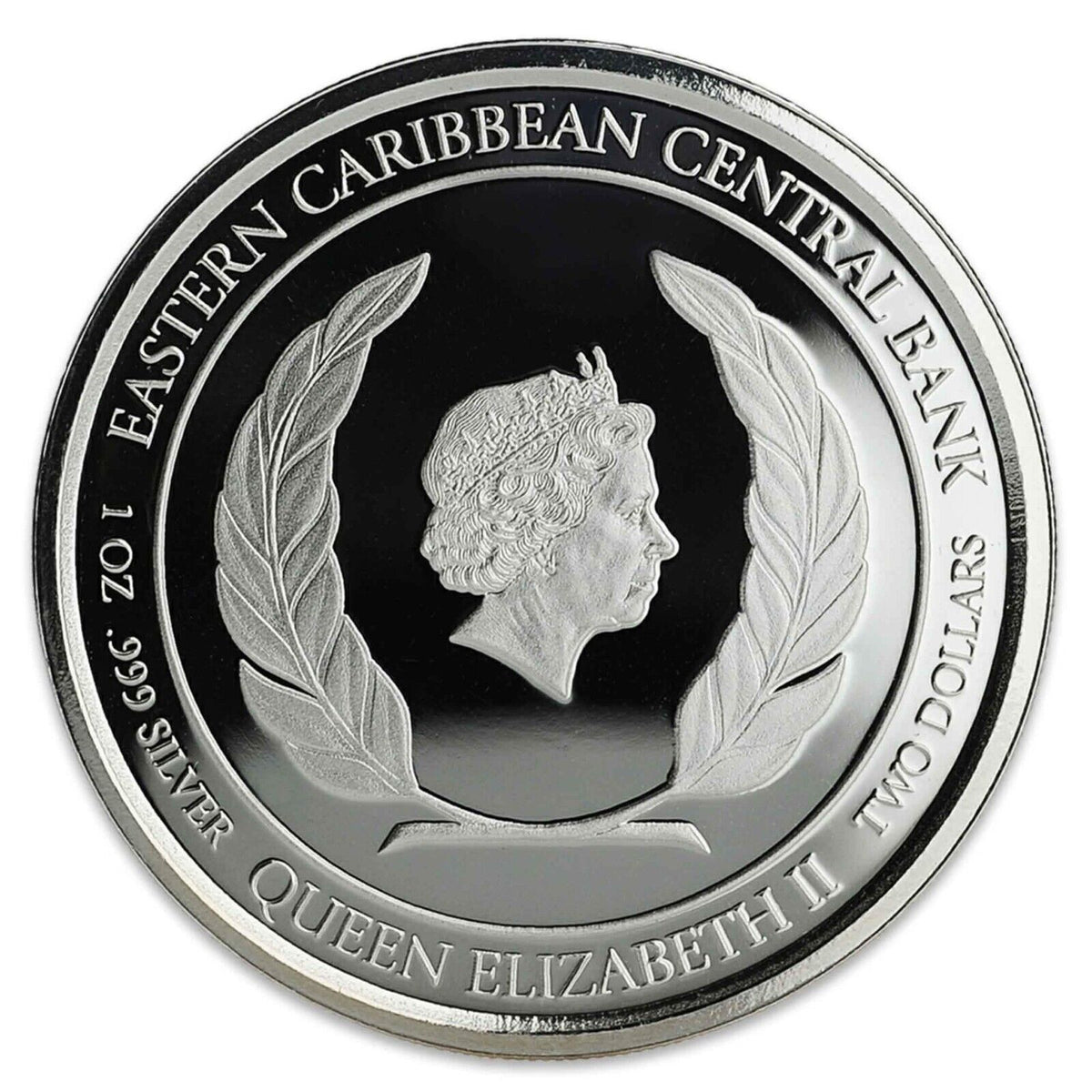 1 Oz Silver Coin 2018 EC8 Grenada $2 Scottsdale Mint Color Proof Diving Paradise-classypw.com-6