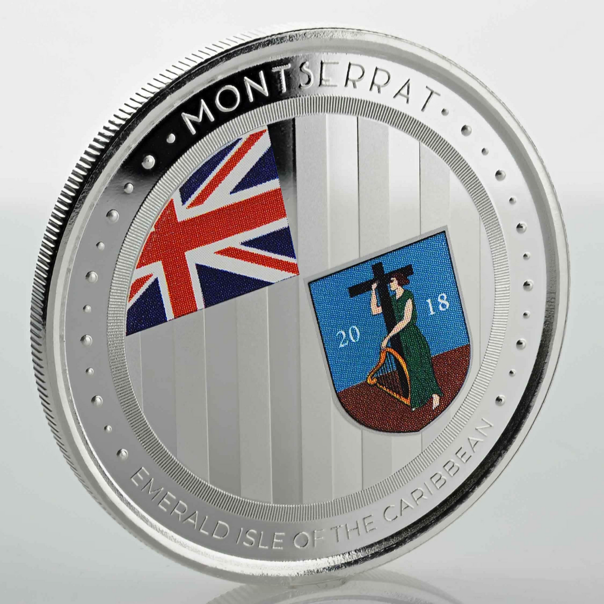1 Oz Silver Coin 2018 EC8 Montserrat $2 Color - Emerald Isle of the Caribbean-classypw.com-4