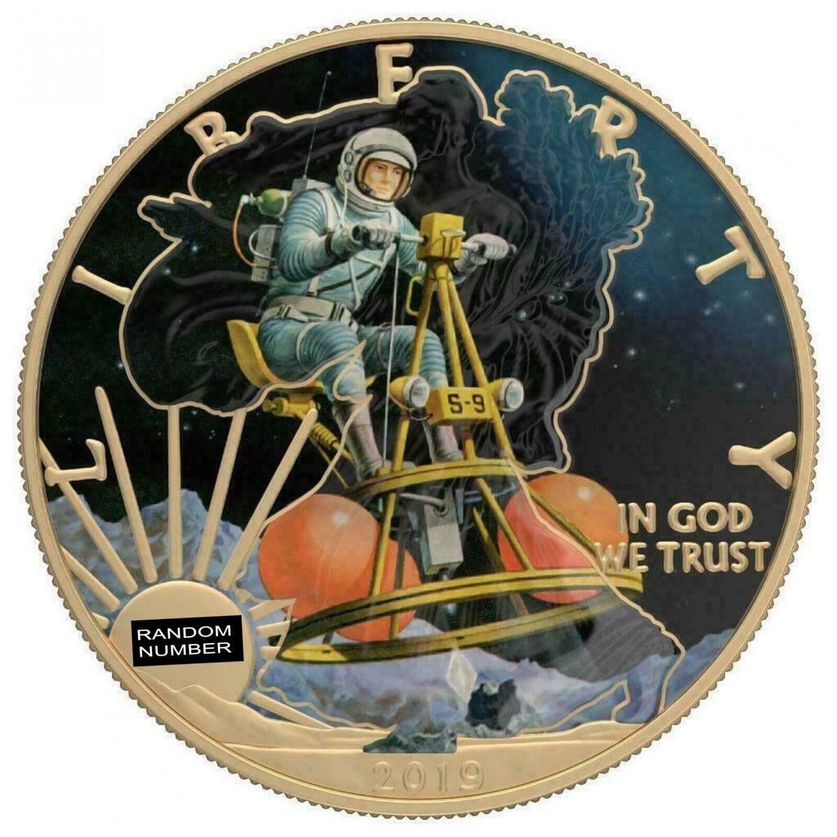 1 Oz Silver Coin 2019 $1 Liberty Classic Sci-Fi - Varnish No 3-classypw.com-1