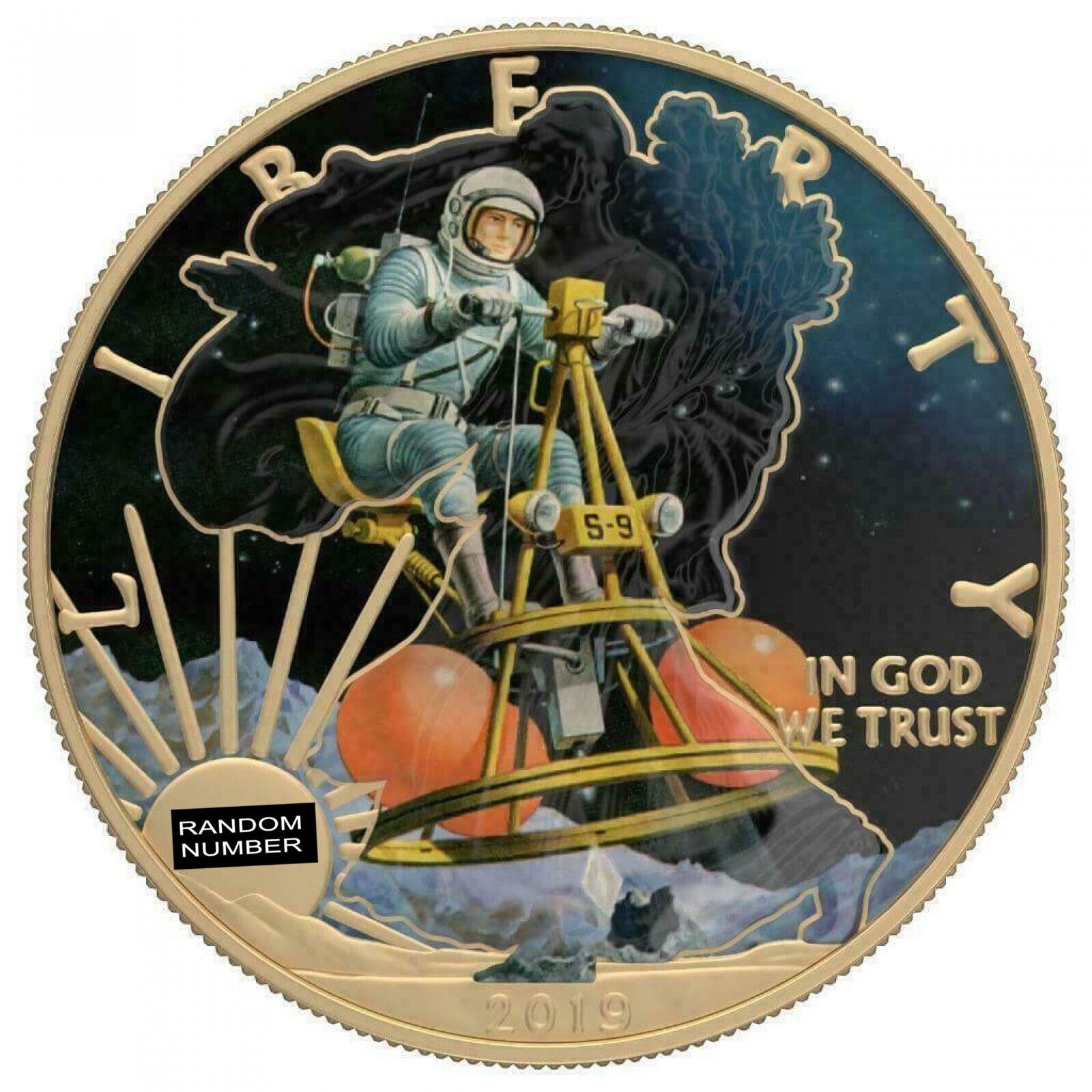 1 Oz Silver Coin 2019 $1 Liberty Classic Sci-Fi - Varnish No 3-classypw.com-1