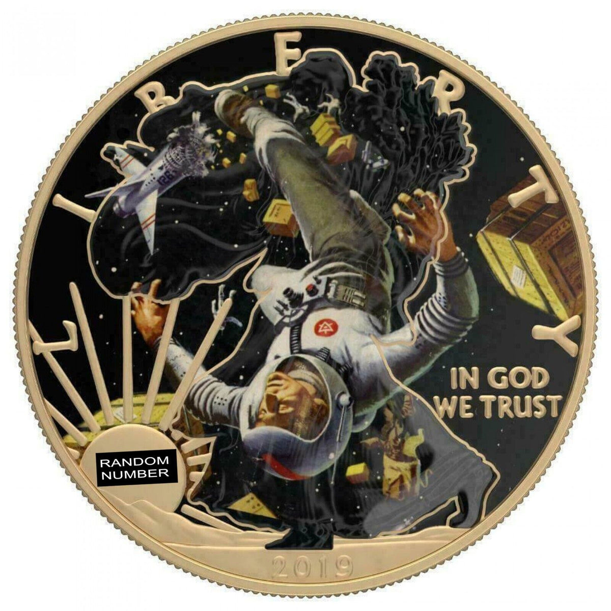 1 Oz Silver Coin 2019 $1 Liberty Classic Sci-Fi - Varnish No 8-classypw.com-1