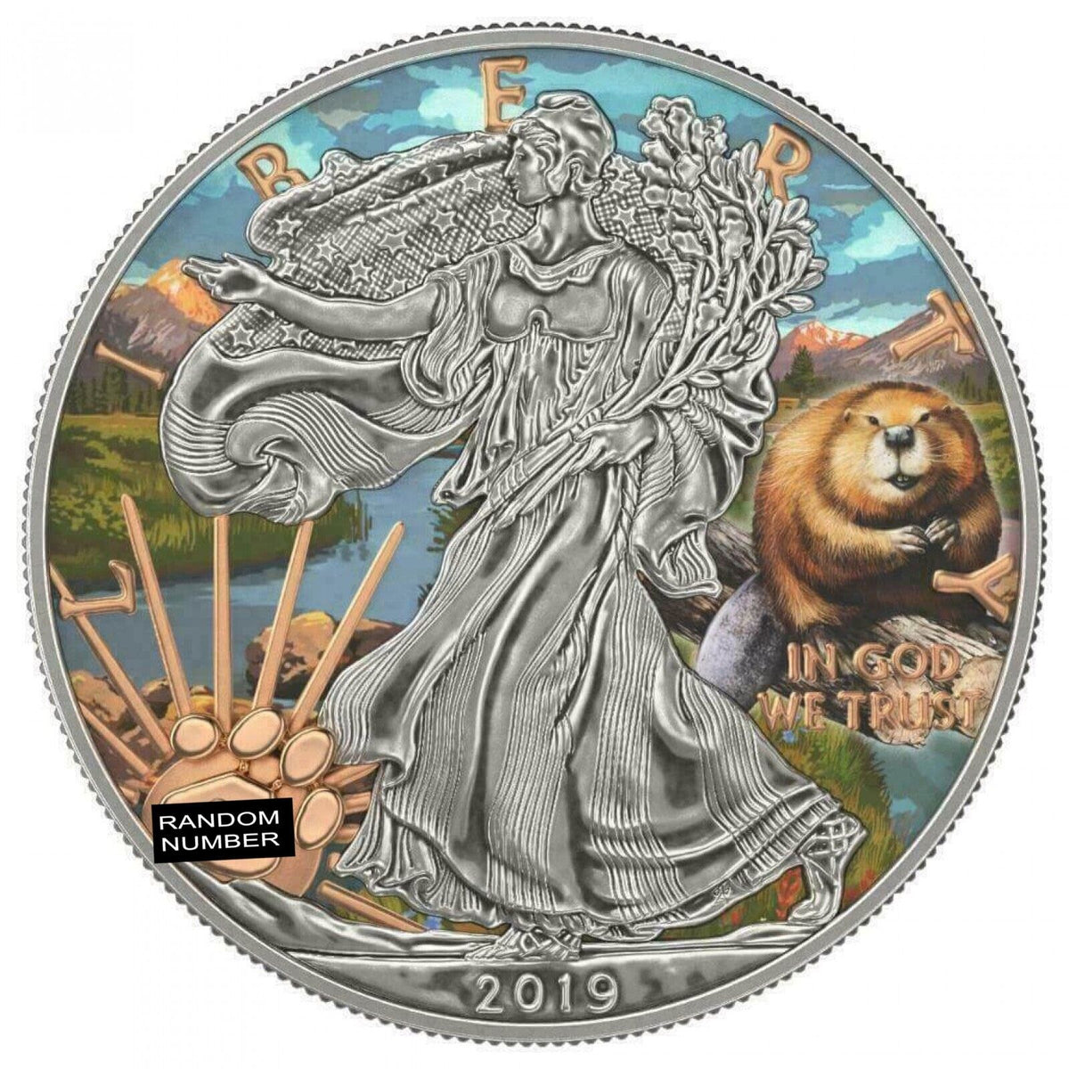 1 Oz Silver Coin 2019 $1 Liberty National Parks of The USA - Rocky Mountain-classypw.com-1