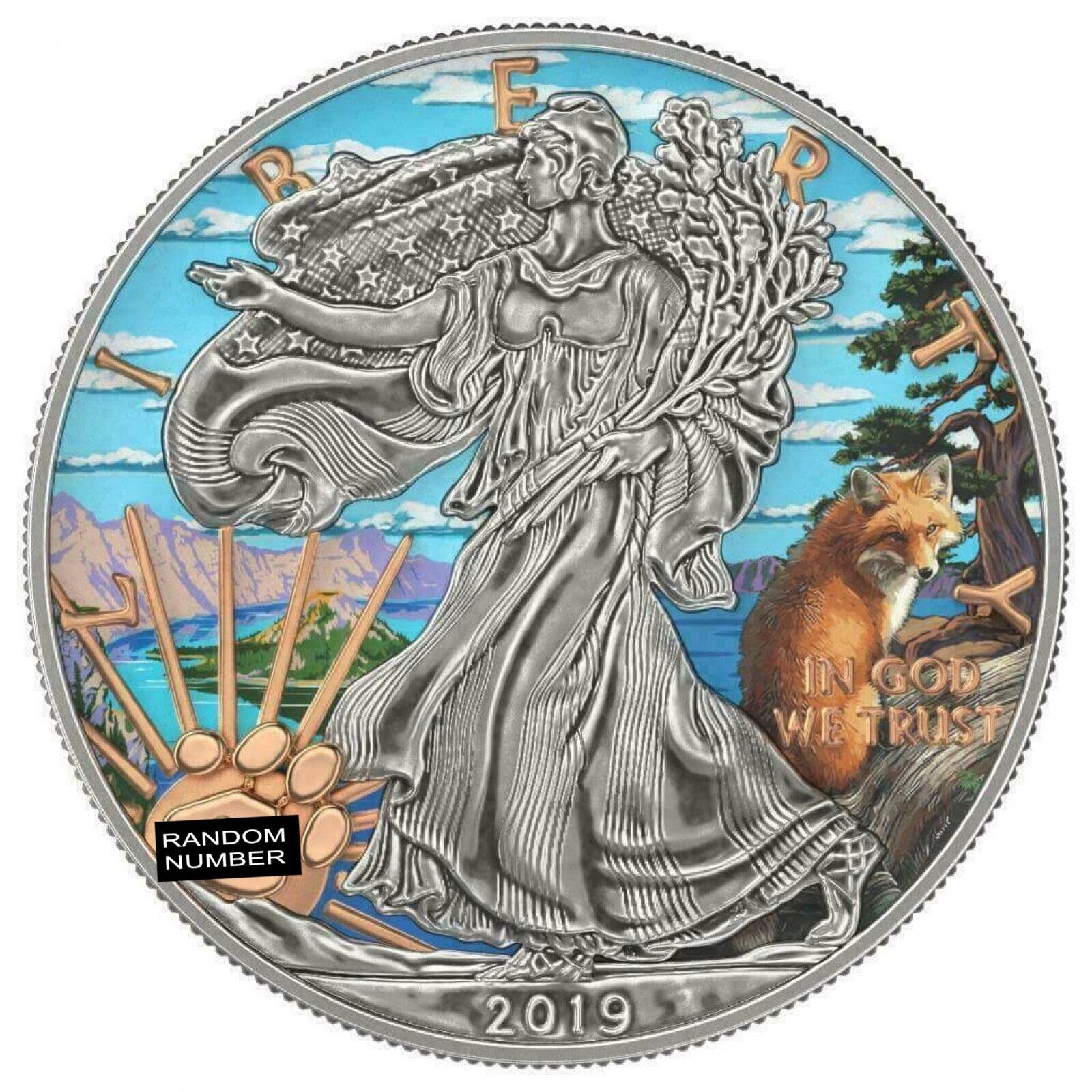 1 Oz Silver Coin 2019 $1 Liberty National Parks of The United States Crater Lake-classypw.com-1