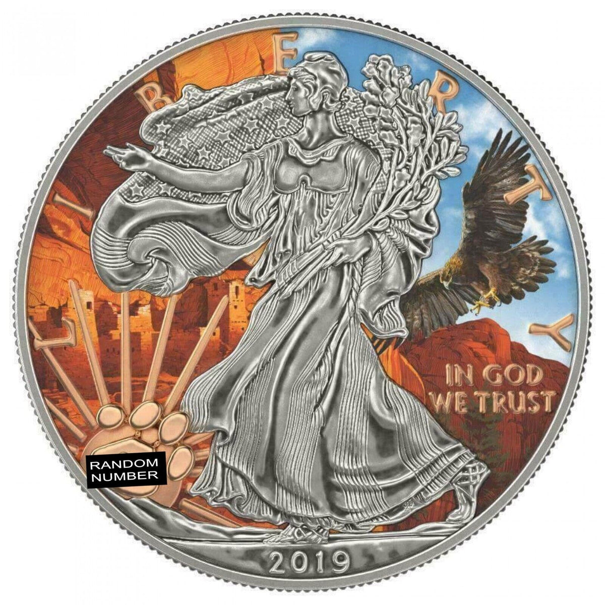 1 Oz Silver Coin 2019 $1 Liberty National Parks of The United States Mesa Verde-classypw.com-1