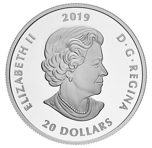 1 Oz Silver Coin 2019 $20 Canada Murano Glass Poppy Flower Lest We Forget-classypw.com-3