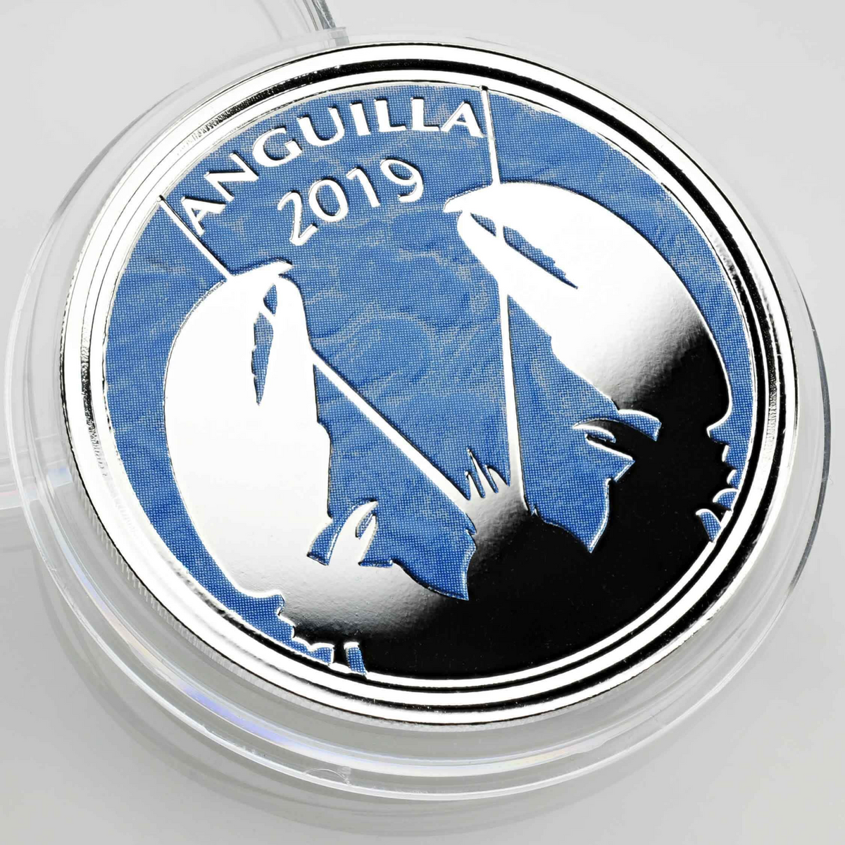 1 Oz Silver Coin 2019 EC8 Anguilla $2 Scottsdale Mint Color Proof - Lobster-classypw.com-5