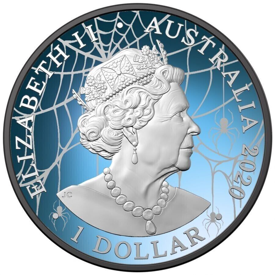1 Oz Silver Coin 2020 $1 Australia Redback Spider - World Ruthenium Silver Coin-classypw.com-2