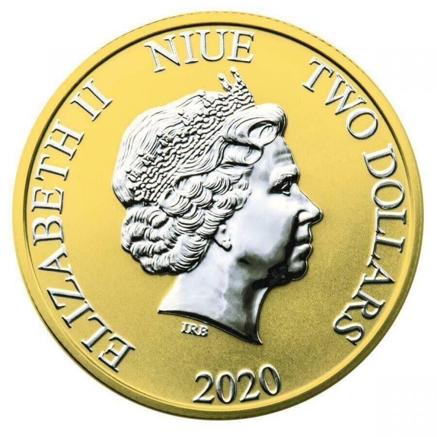 1 Oz Silver Coin 2020 $2 Niue Disney Mickey Mouse & Pluto Best Friends Balloons-classypw.com-2