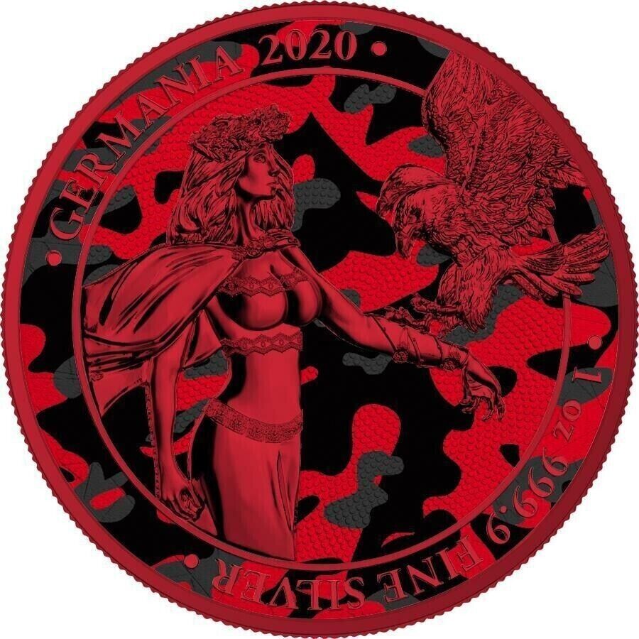 1 Oz Silver Coin 2020 5 Mark Germania Camouflage Edition - Marita-classypw.com-1