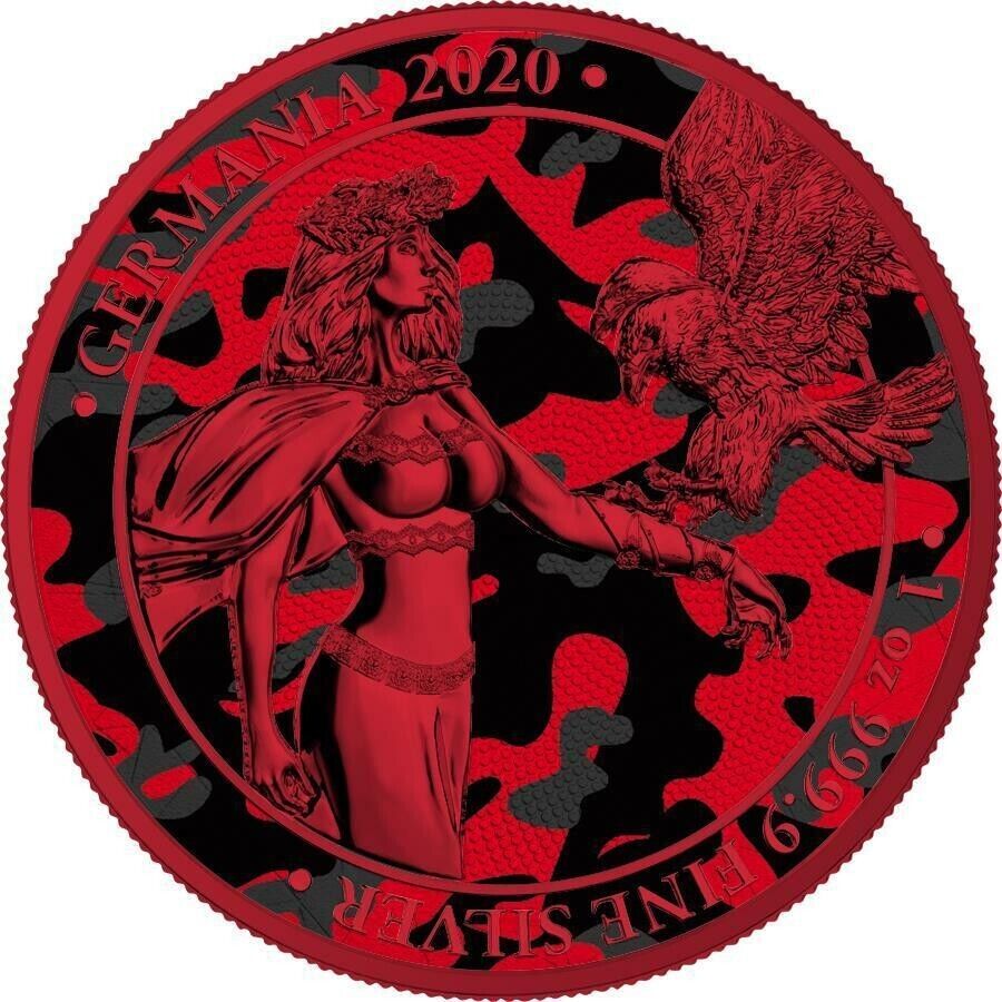 1 Oz Silver Coin 2020 5 Mark Germania Camouflage Edition - Marita-classypw.com-1