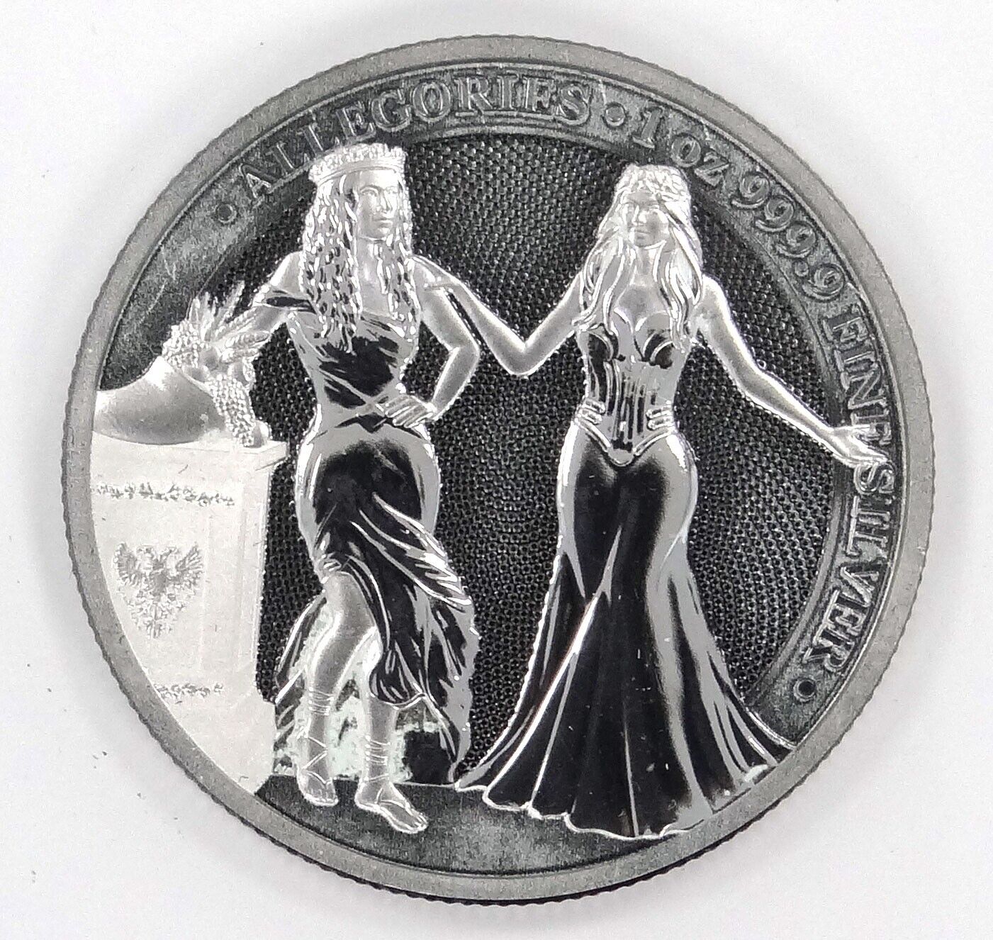 1 Oz Silver Coin 2020 5 Mark Italia & Germania Allegories - Antique Silver Round-classypw.com-1