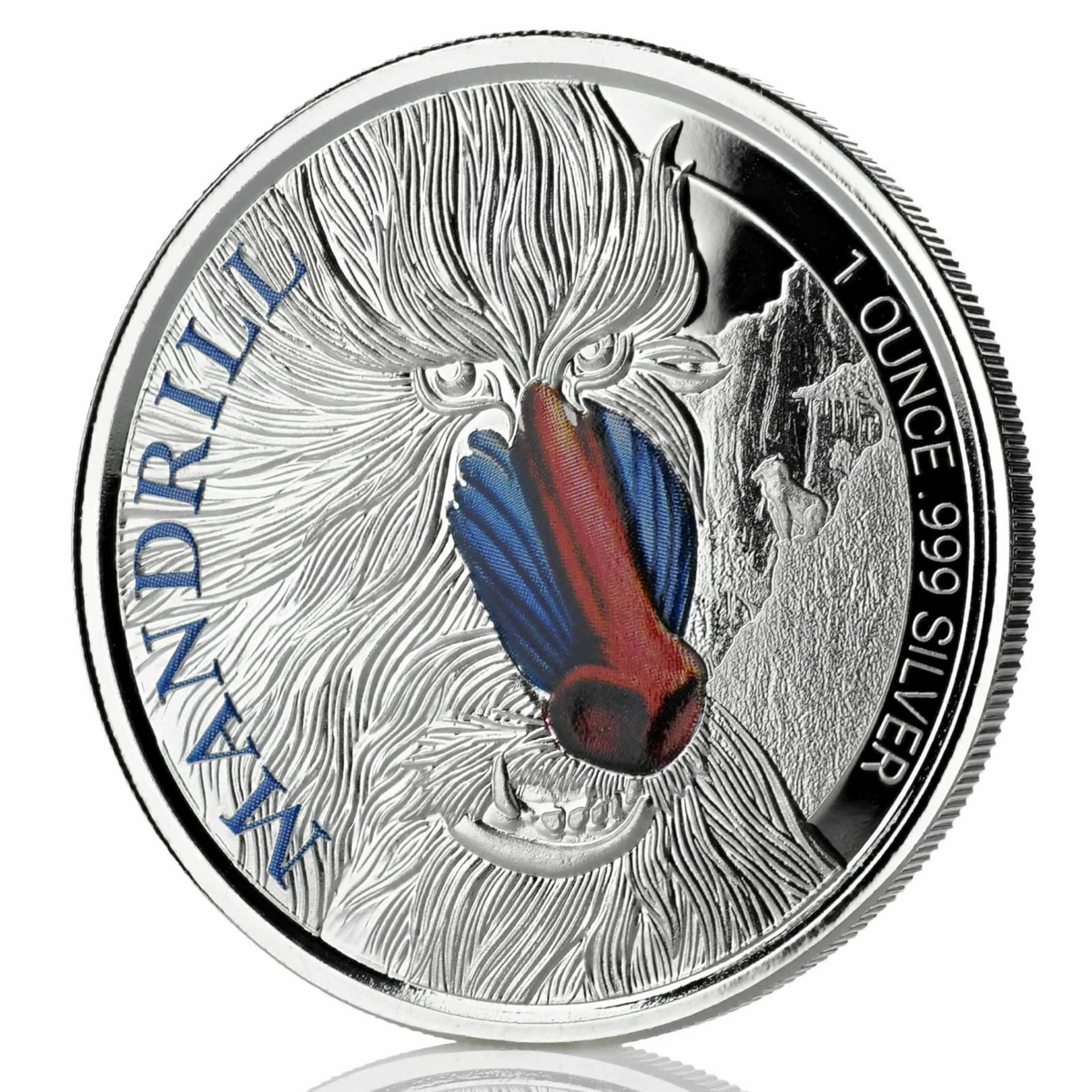 1 Oz Silver Coin 2020 500 CFA Francs Cameroon Scottsdale Mint Color - Mandrill-classypw.com-4