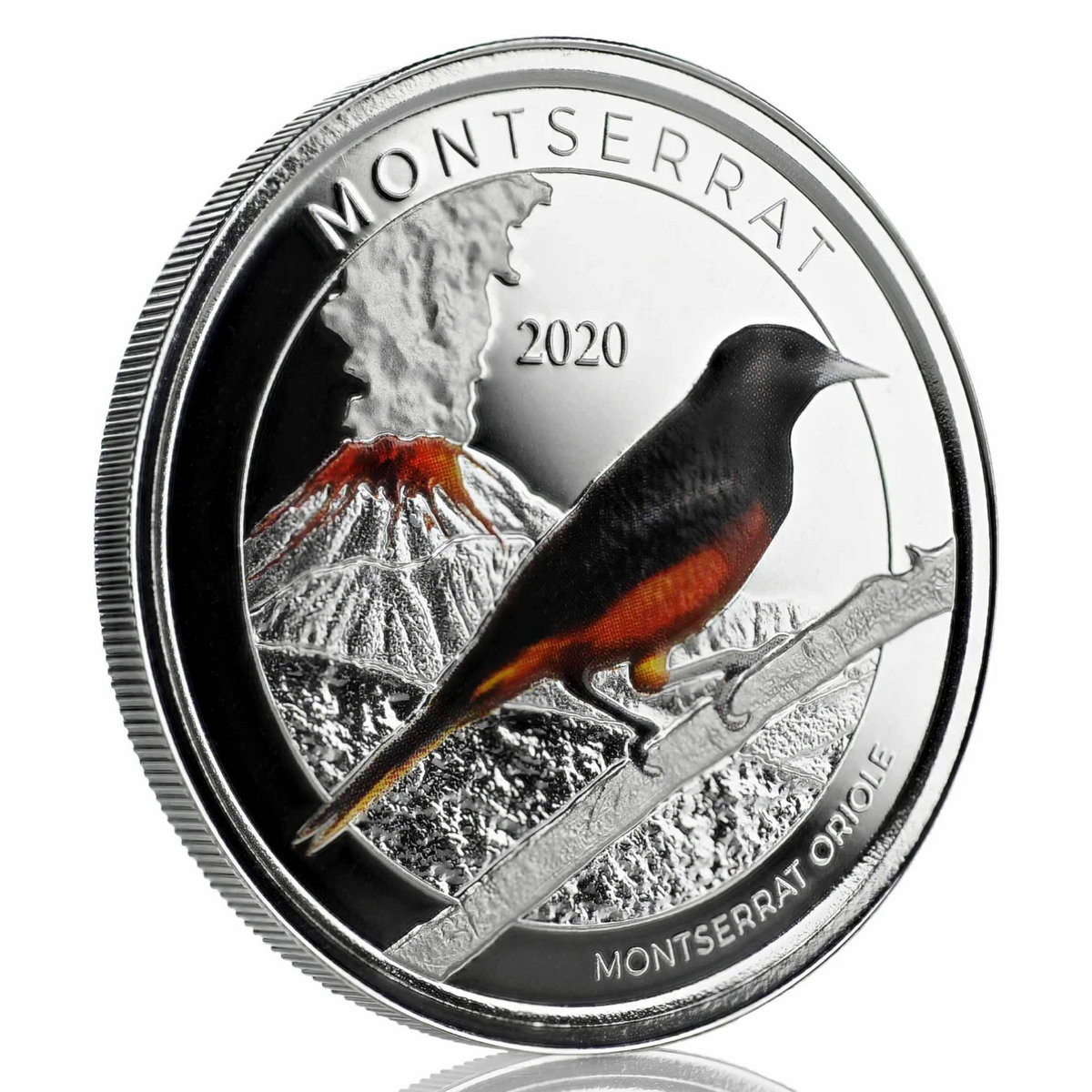 1 Oz Silver Coin 2020 EC8 Montserrat $2 Scottsdale Mint Color Proof - Oriole-classypw.com-2