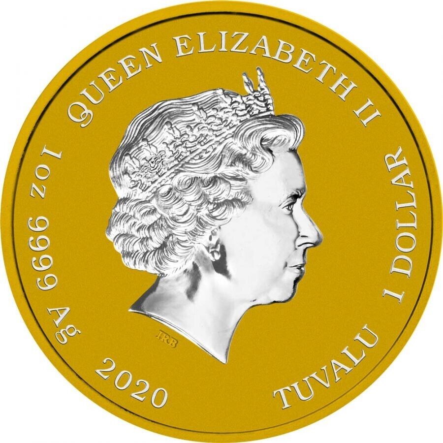 1 Oz Silver Coin 2020 Tuvalu $1 The Simpsons Krusty The Clown - Krusty Burger-classypw.com-2