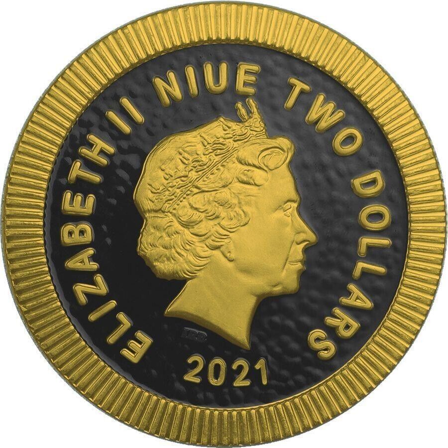 1 Oz Silver Coin 2021 $2 Niue Athenian Owl Swarovski Bejeweled - Forest-classypw.com-8