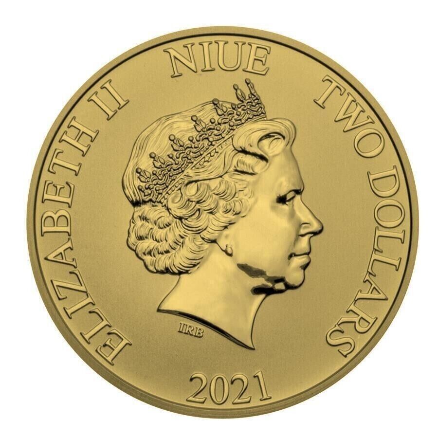 1 Oz Silver Coin 2021 $2 Niue Disney Donald and Daisy Duck in Love Gold Insert-classypw.com-4