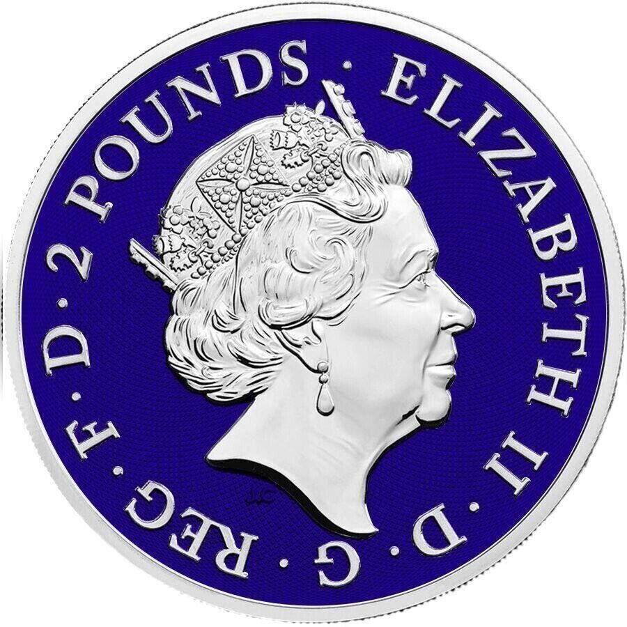 1 Oz Silver Coin 2021 2 Pounds UK Elton John Music Legends Colorized Coin-classypw.com-1