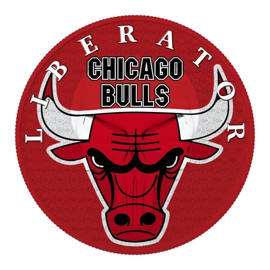 1 Oz Silver Coin 2021 Liberator Skull One Soul - Chicago Bulls-classypw.com-1
