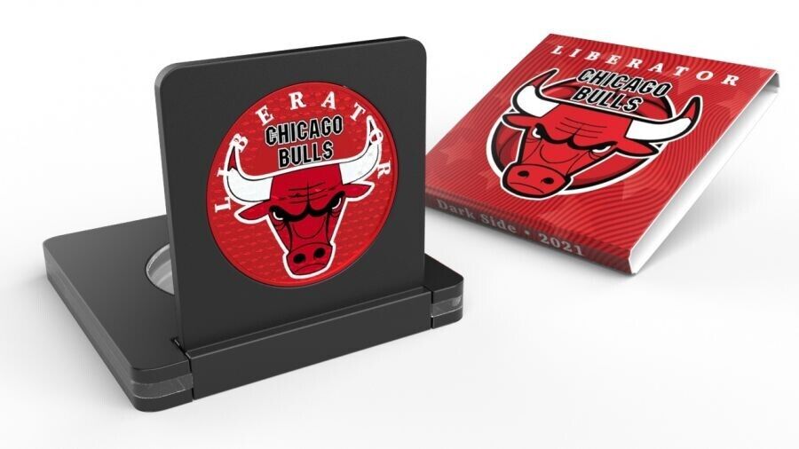 1 Oz Silver Coin 2021 Liberator Skull One Soul - Chicago Bulls-classypw.com-3