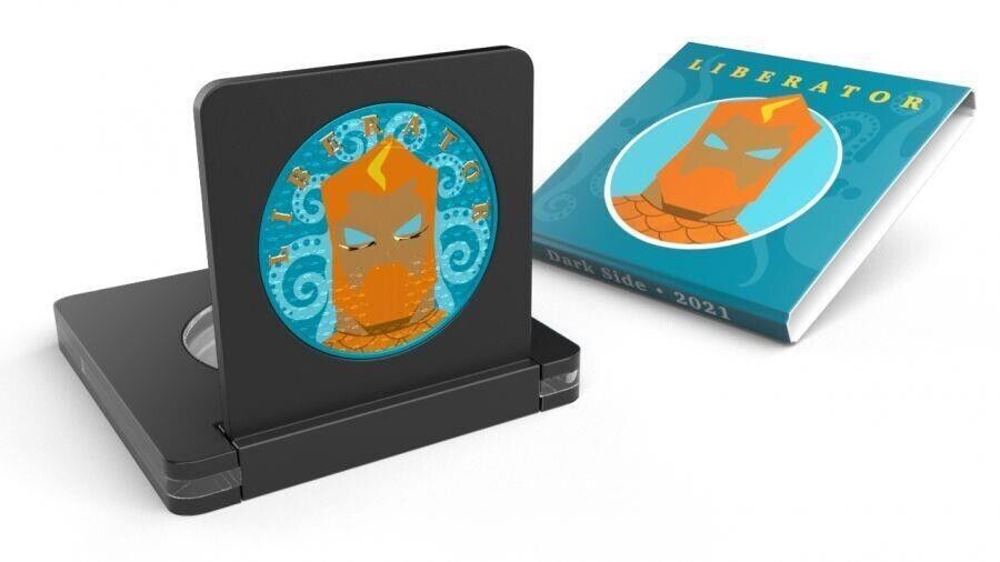 1 Oz Silver Coin 2021 Liberator Skull One Soul Superheroes - Aquaman-classypw.com-3