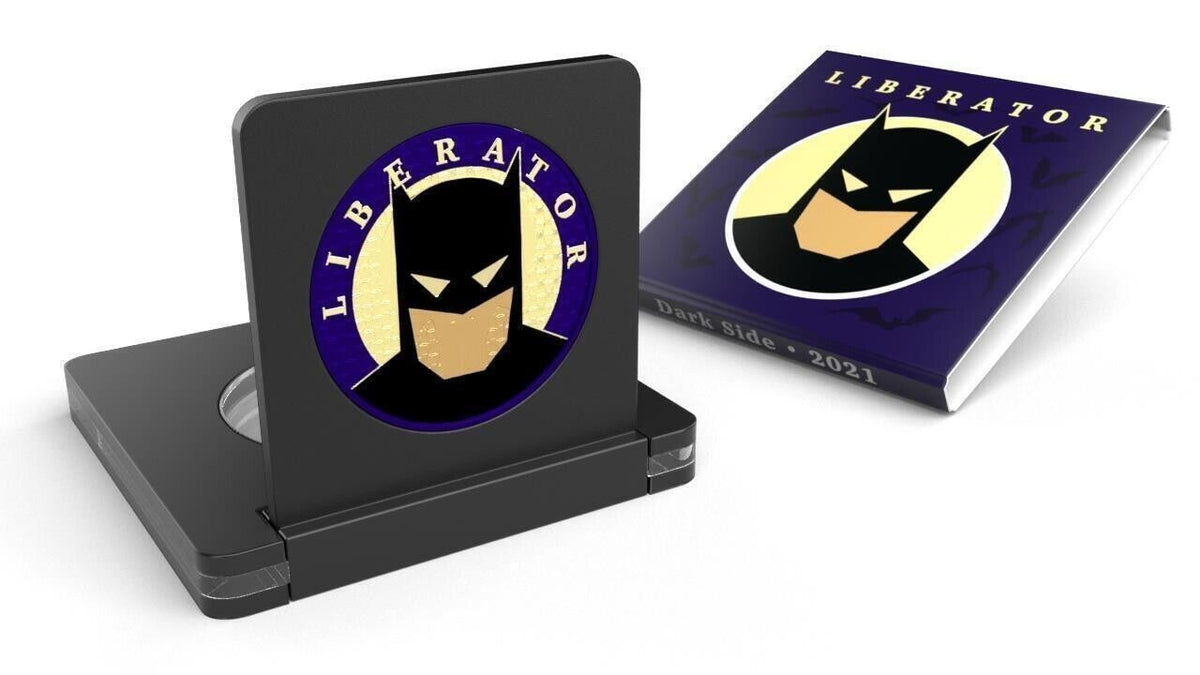 1 Oz Silver Coin 2021 Liberator Skull One Soul Superheroes - Batman-classypw.com-3