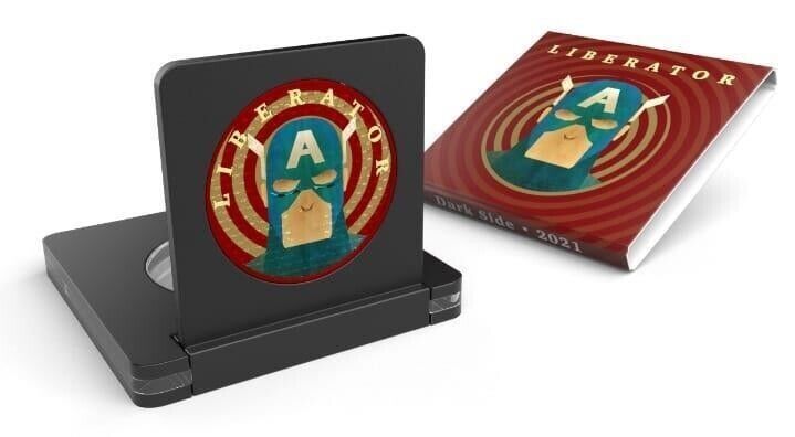 1 Oz Silver Coin 2021 Liberator Skull One Soul Superheroes - Captain America-classypw.com-3