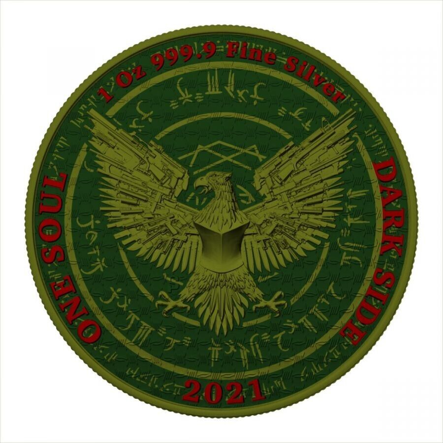 1 Oz Silver Coin 2021 Liberator Skull One Soul Superheroes - Doctor Strange-classypw.com-2